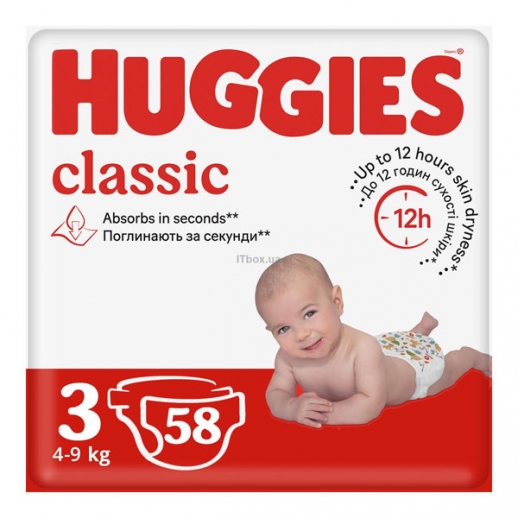  ()  Classic 3 Jumbo 58 HUGGIES