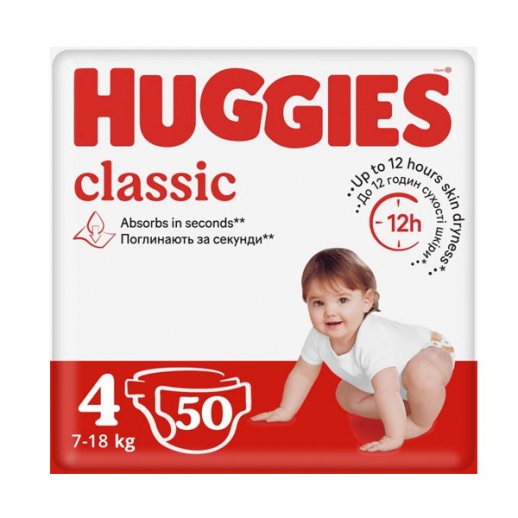  ()  Classic 4 Jumbo 50 HUGGIES