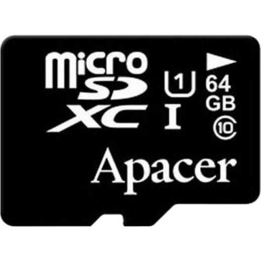   Apacer microSDXC 64GB UHS-I Class 10 (AP64GMCSX10U1-RA)